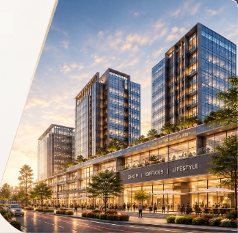 EON Commercial shop and office towers complex